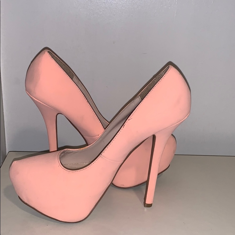 Soft pink heels
